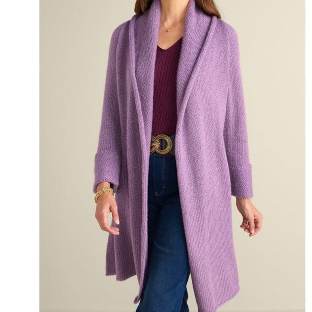 Soft Surroundings Telluride Topper Chunky Cardigan BLACK